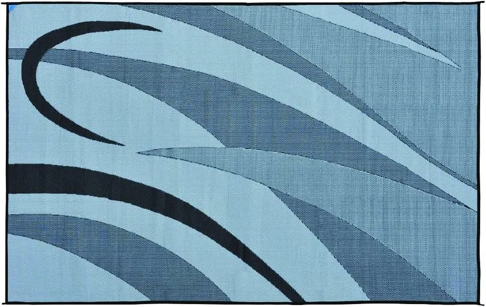 Graphic mat BLK/SLVR, 8x12